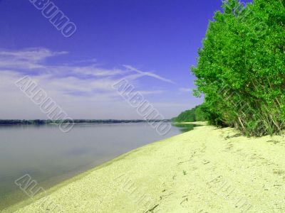 Sand of Danube river