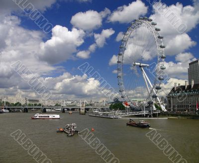 London Eye and the river Thames