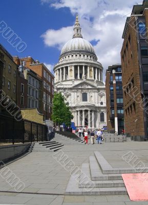 St Pauls cathedral in London.