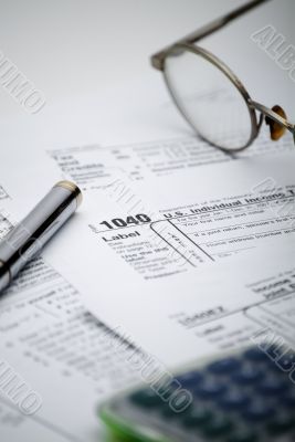 US 1040 Tax form