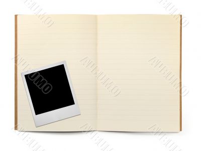 lined exercise book