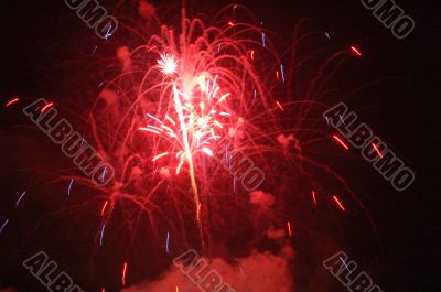 Red Fireworks