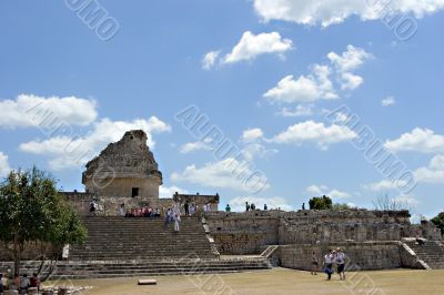 Ancient observatory in Chichen Itza.