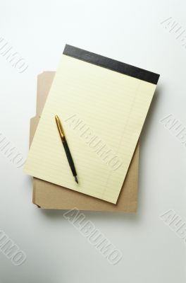 Note with white paper