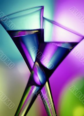 Two glasses of champaign