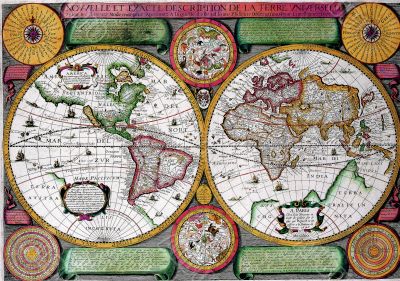 Map of the earth