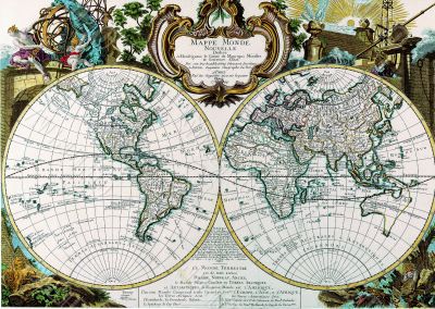 Map of the earth