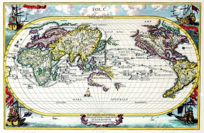 Map of the earth