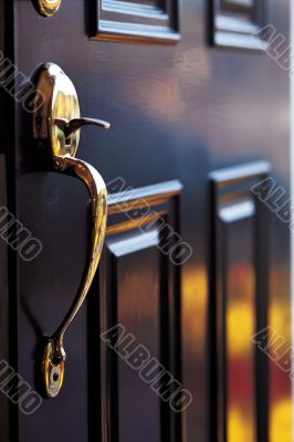 Opened door