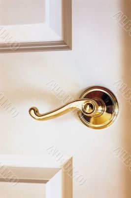 Opened door