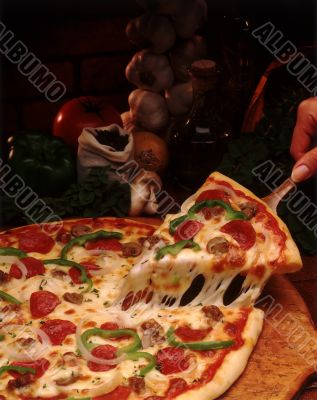 Appetizing pizza