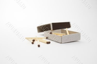 Matches and match-box