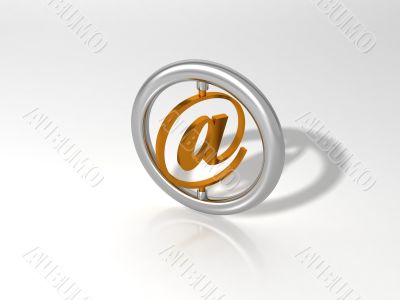 3d symbol of e-mail