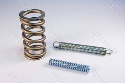 compression springs isolated