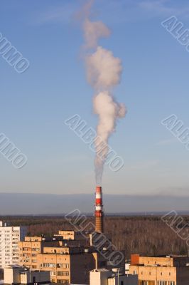 Smoking chimney