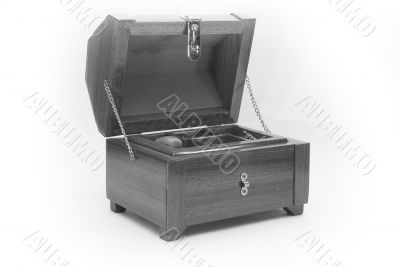 Black and White Jewelry Chest