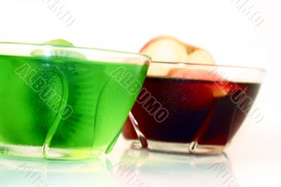 jelly with kiwi and apple