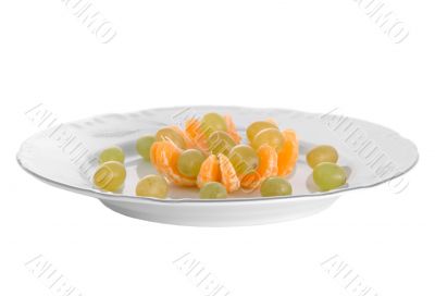 Peeled tangerines
