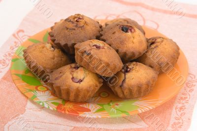 Tasty cherry cakes