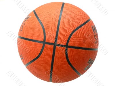 Basketball on white