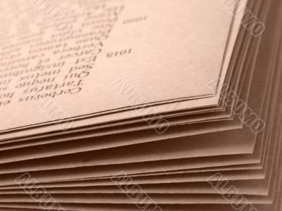book pages