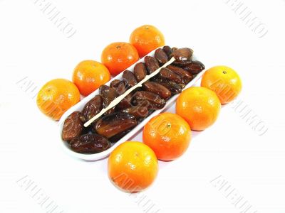 Tangerines and dates