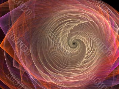 Fractal Abstract Background - Spiral textures