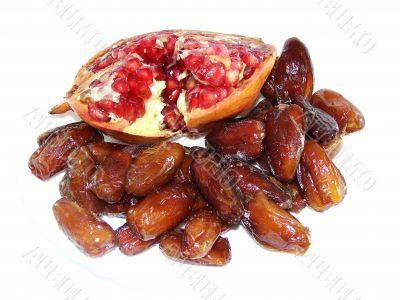 Pomegranate and dates