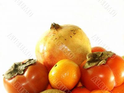 Fruit  pomegranate  tangerine