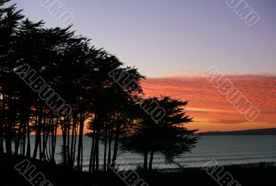 Beach at sunset