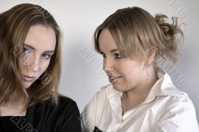 Portrait of two women