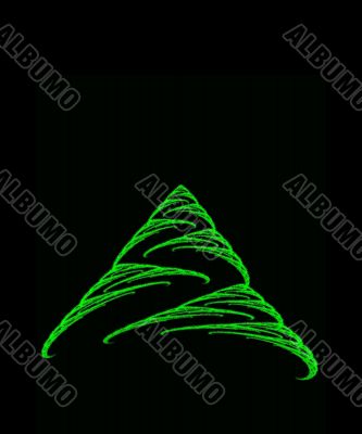 Abstract Christmas tree concept