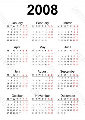 2008 calendar