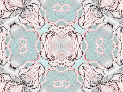 Fractal Abstract Background - Layered kaliedoscopic pattern