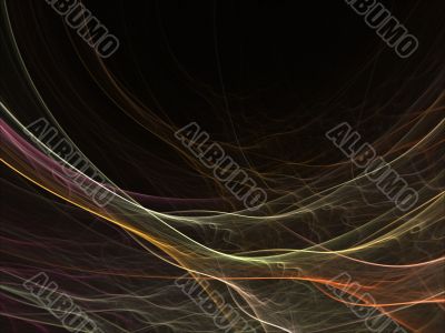 Fractal Abstract Background - Branches of color