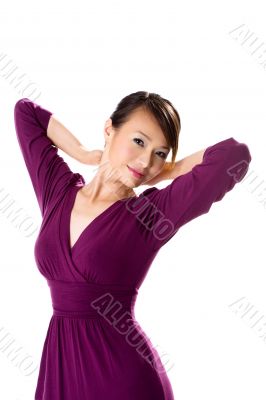 Purple Dress Asian Girl