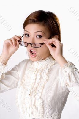 suprise white blouse female