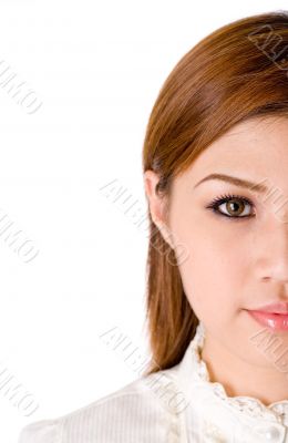 beautiful half face