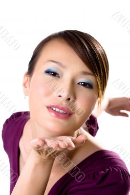 Purple Dress Asian Girl