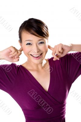 Purple Dress Asian Girl