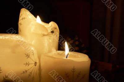 Trio of Xmas candles