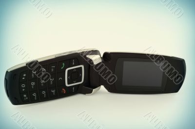 mobile phone with a flap