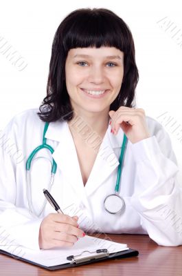 Attractive lady doctor