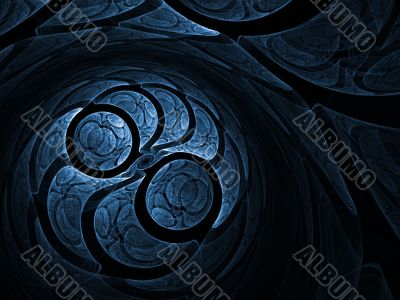 Fractal Abstract Background - Circular design