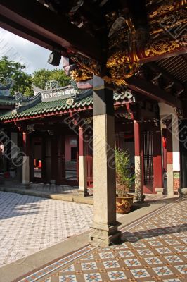 Chinese temple courtyard