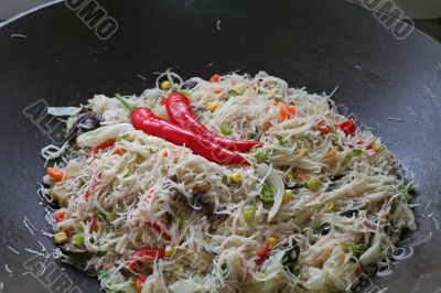 Asian fried noodles