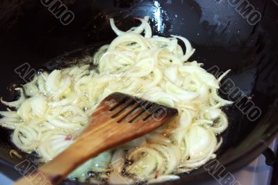 Onions frying