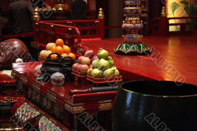 Chinese temple offerings