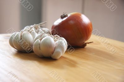 Onion and garlic