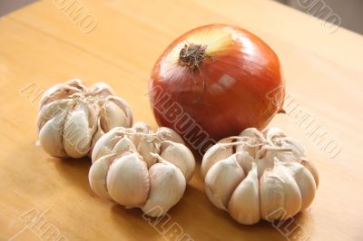 Onion and garlic